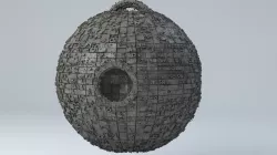 Sci-Fi Shapes - The Amulet Low-poly 3D model