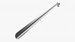 Shoehorn metal with hole tall 3D model