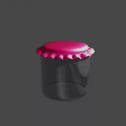 Simple Bottle 3D model