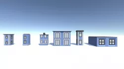 Six Simple Houses 3D model