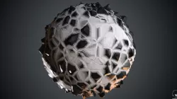 Snowy Obsidian Low-poly 3D model