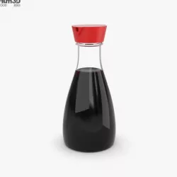 Soy Sauce Bottle 3D model