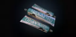 Space food Low-poly 3D model