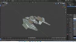 space set for games  Low-poly 3D model