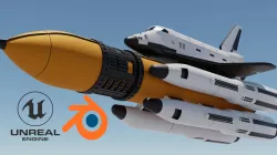 Space Shuttle 3D model Low-poly 3D model