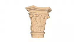 stone capital Low-poly 3D model