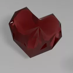 Sugar Sugar Rune crystal heart 3D model
