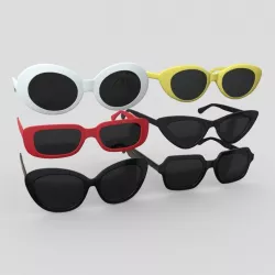 Sunglasses Pack Low-poly 3D model