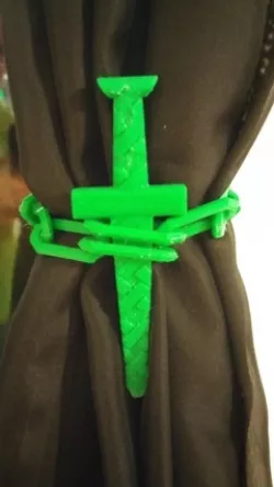 Sword Thru Chain Drapery Tie