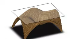 Table parametric H 3D model