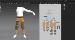 Tactical pants 3D model