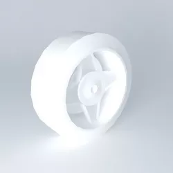 Tire with rim 3D model