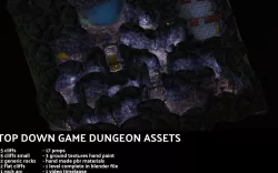 Top Down Game assets stilized Low-poly 3D model