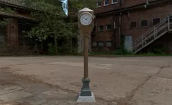 town clock pbr materials Low-poly 3D model