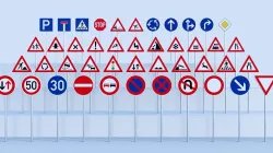 Traffic signs 3D model