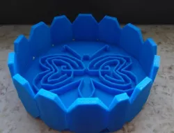 tray with butterfly labyrinth inside