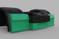 Truck back bumper 3D model