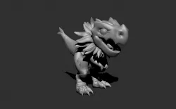 Tyrunt  Baby Blast Dragon Low-poly 3D model