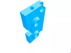 Ultimate Bowden Clamp with screw for Ultimaker