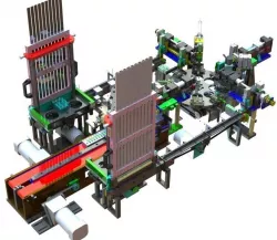 USB assembly line equipment 3D model