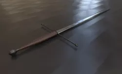 Viking long sword low-poly Low-poly 3D model
