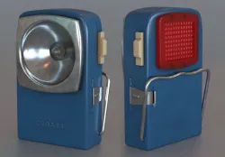 Vintage Flashlight 3D model