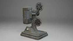 vintage projector  Low-poly 3D model