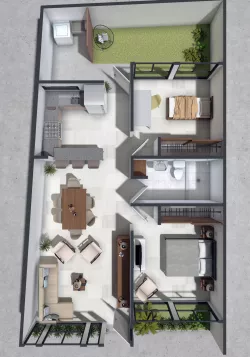 VISTA TOP CASA 3D model