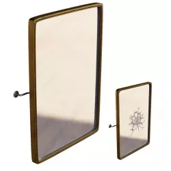 Wall Theater Mirror Square Shape with Crack and PBR Options Low-poly 3D model