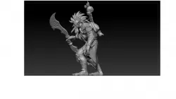 warcraft ork monster  3D model