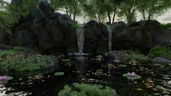 Waterfall Scene 3D model