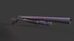 Winchester Gun from 1987 Low-poly 3D model