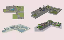 Yu Yuan garden -Traditional Cantonese style  architecture 3D model