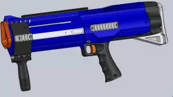 3D Printed Homemade Raptor CS - 12 Nerf Blaster