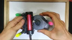 Abstract drawing robot for children playing