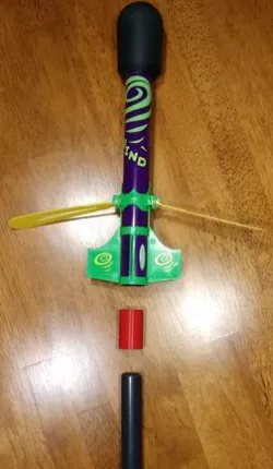 Air Rocket Works launcher to Estes Air Rocket adapter