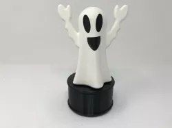 Animated & Illuminated Happy Ghost