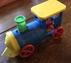 Balloon Powered Single Cylinder Air Engine Toy Train