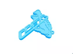 Bike KeyChain Yeti Monster Logo