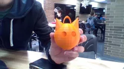 Cat/Demon Christmas Ornament