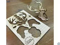 Christmas Reindeer kit card