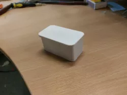 Container with sliding lid