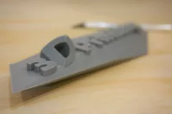Contemporary 3D Printing Sign