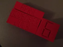 Date cubes