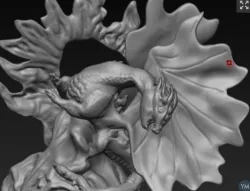 dragon with egg