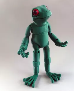 Froggy: the 3D printed ball-jointed frog doll