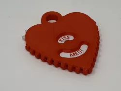 Geared Heart Message Pendant