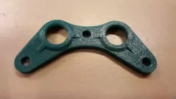 Injection molded black clip