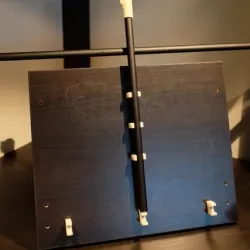 Laptop shelf for corner table