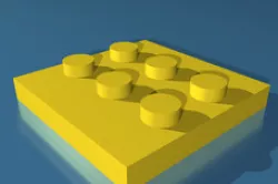 Lego compatible plate 